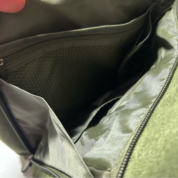 Travelon AntiTheft Shoulder Bag Crossbody Convertible Travel Green MicroSuede - Picture 7 of 11